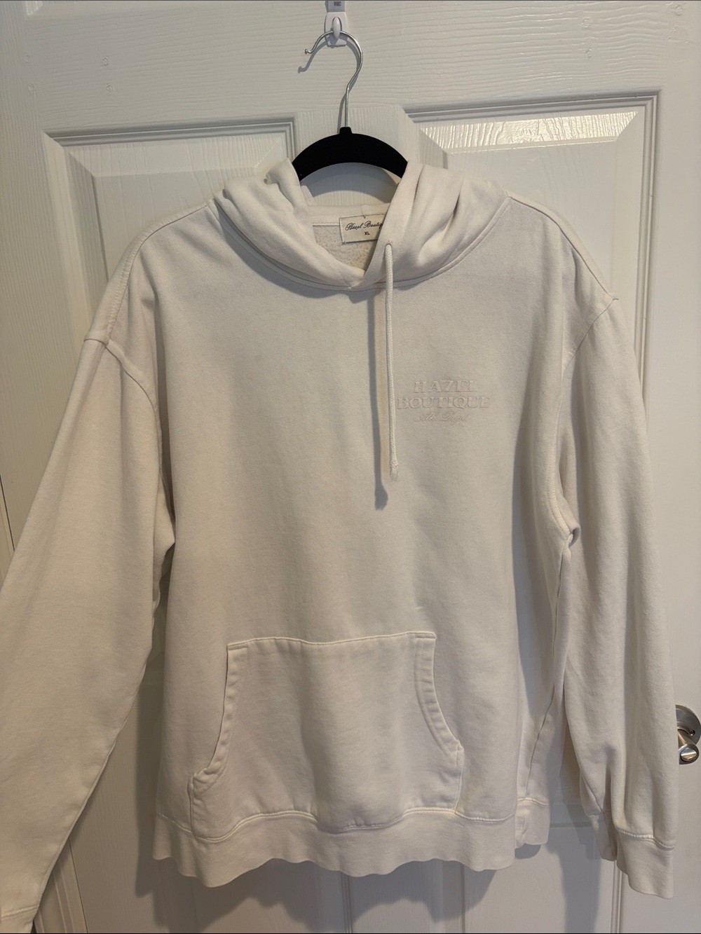 Hazel Boutique Bright White Pullover Hoodie